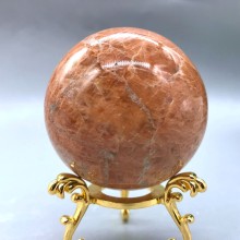 New Arrivals Polished Crystal Ball Natural Sunstone Spheres 270G 57MM