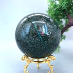 552.5G Natural Ocean Jasper Sphere Spiritual Crystal Ball Specimen Healing73MM