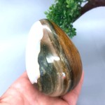 344g RareNatural Ocean Jasper QUARTZ Geode CRYSTAL Sphere Egg HEALING80*57*57mm